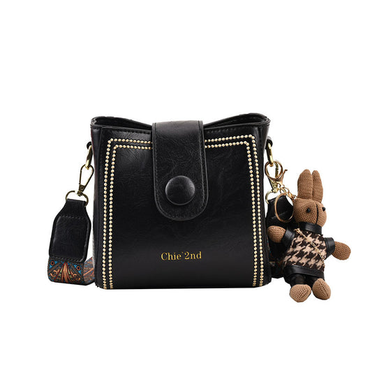 Bolsa Mensajera Retro con Textura Premium - Image 6