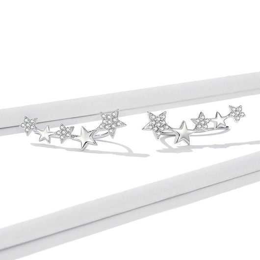 Aretes de Circonita Estrella Estilo Europeo y Americano - Image 4