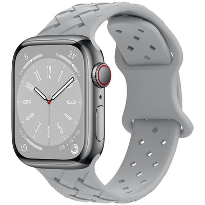 Correa Apple Watch Bambú Cuadros y Encaje Silicona Deportiva - Image 9