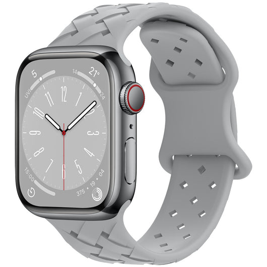Correa Apple Watch Bambú Cuadros y Encaje Silicona Deportiva - Image 9