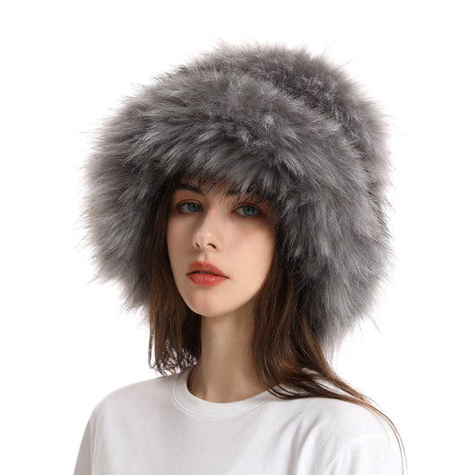 Gorro de Invierno Cálido Acolchado con Pelaje Sintético - Image 5
