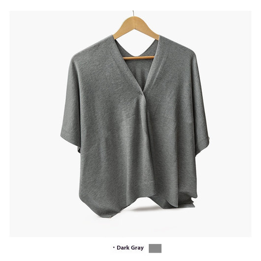 Cardigan Tejido Versátil de Color Liso - Abrigo de Viaje Elegante - Image 11