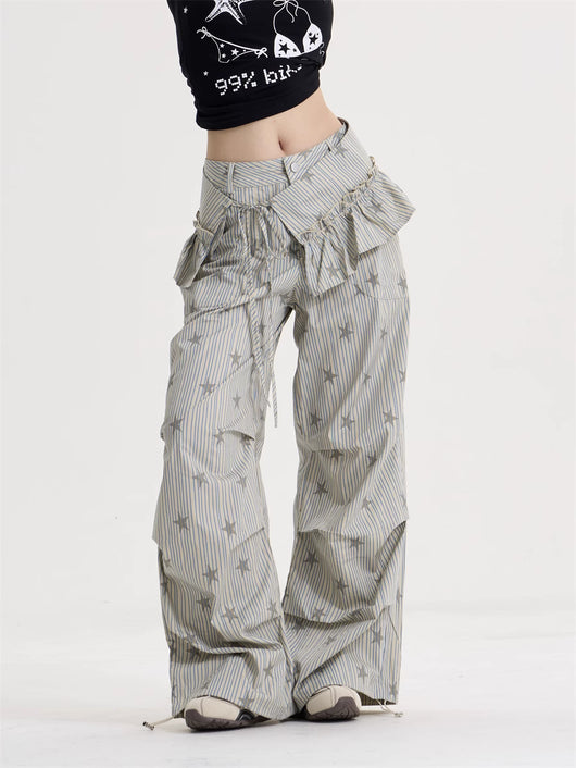 Pantalones Retro Anchos Estilo Americano para Mujer - Cleanfit - Image 3