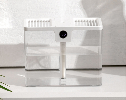 White rectangular humidifier with a gray handle and a digital display showing '86' on a white background. - Image 18