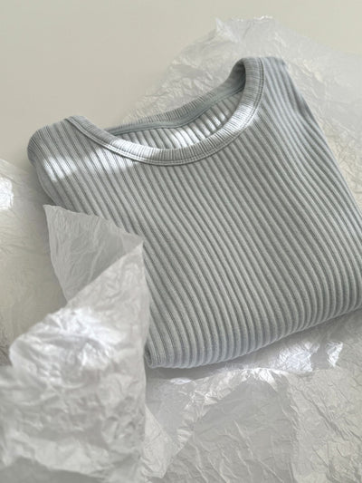 Blusa Básica de Verano para Mujer con Cuello Redondo y Textura - Image 11
