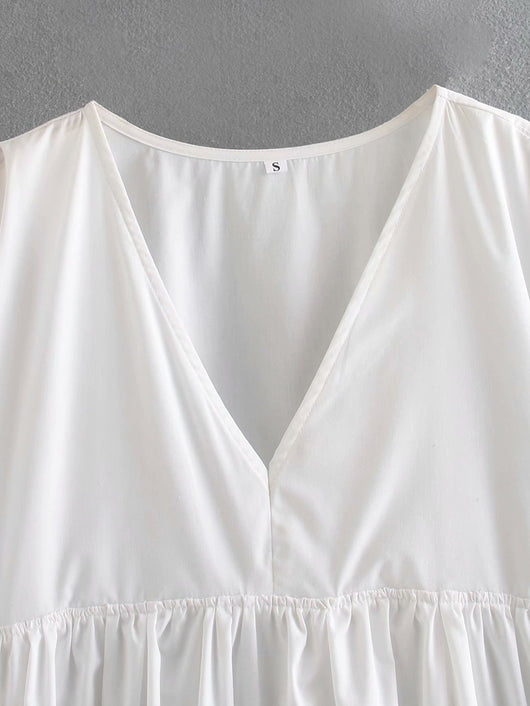 Vestido de Playa Elegante Escote en V Profundo Manga Larga - Image 12