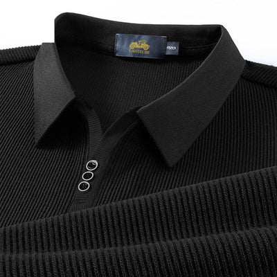 Polera con Textura Vertical y Acceso de Botones de Control - Image 2
