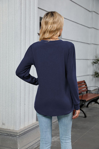 Blusa Suelta de Rayas con Mangas Largas para Mujer - Image 12