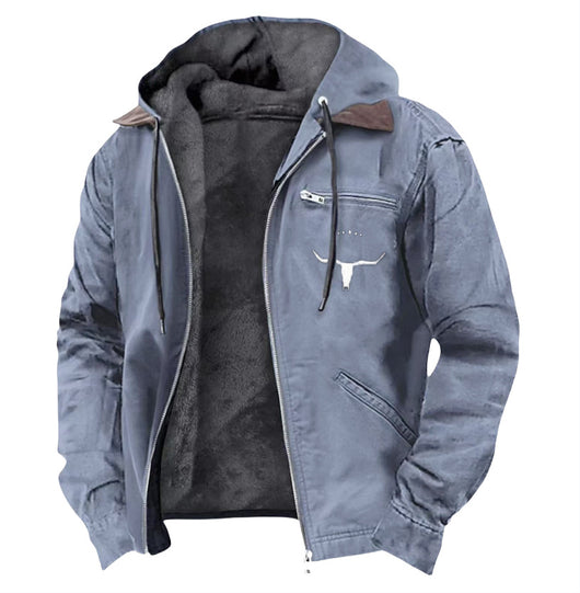 Chaqueta Hoodie Retro Casual para Hombre - Image 3