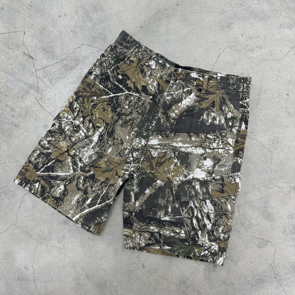 Pantalones Cargo Cortos Camuflaje Ramas Lavado - Multibolsillos - Image 6