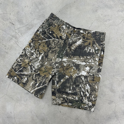 Pantalones Cargo Cortos Camuflaje Ramas Lavado - Multibolsillos - Image 6