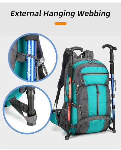 Mochila de Pesca 50L Capacidad Grande para Camping, Senderismo y Escalada - Image 13