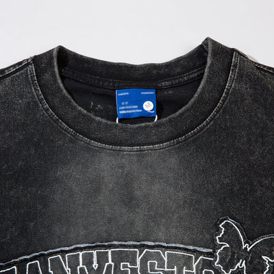 Camiseta Holgada Degradado Desteñido de Manga Corta - Image 4