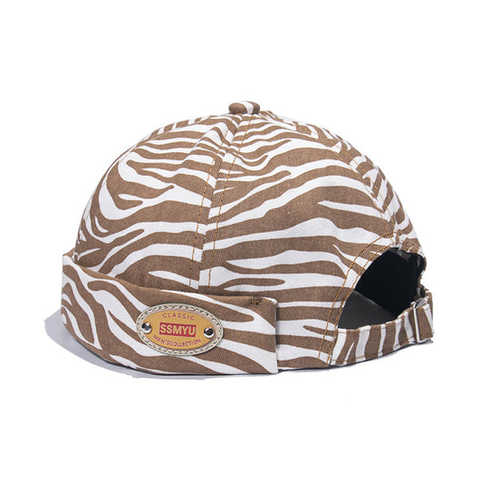 Sombrero Zebra Borderless de Cuero Melón - Estilo Landlord - Image 9