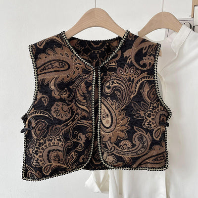 Chaleco Étnico Retro Bordado para Mujer - Abrigo Ligero de Verano - Image 22