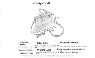 Bolso de Cuero Genuino para Mujer - Diseño Vintage Versátil para Diario - Image 15