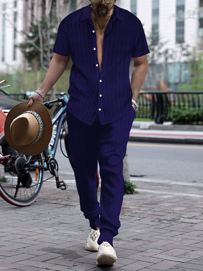 Conjunto de Playa Hombre: Camisa Suelta y Pantalón Corto - Image 25