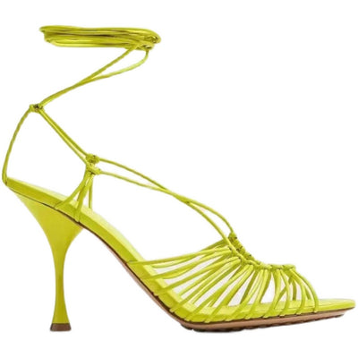 Sandalias de Tacón Alto Stiletto con Correa y Piel de Oveja - Image 11