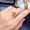 Conjunto de Citrino: Anillo, Colgante y Aretes