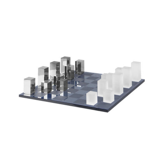 Tablero de Ajedrez de Cristal Electrochapado Frosted - Ornamento Moderno y Elegante - Image 3