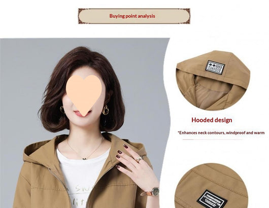 Chaqueta Suelta con Capucha Versátil y Rejuvenecedora - Image 18