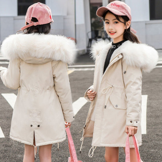 Chaqueta Acolchada para Niñas con Forro Polar y Plumón Térmico