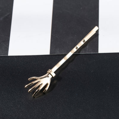 Clips para el Cabello Metal Calavera con Forma de Mano para Mujer - Image 5