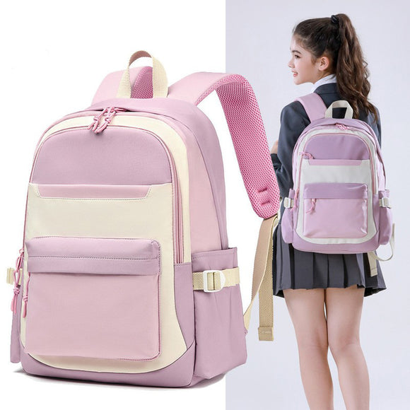 Mochila Escolar de Gran Capacidad con Protección Dorsal