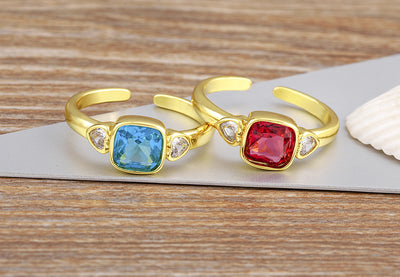 Anillo de Corazón con Diamantes Micro Pavé para Mujer - Image 17