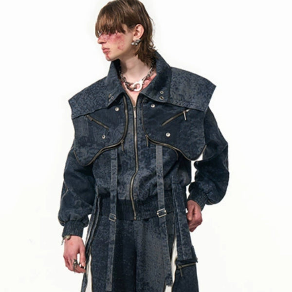 Jeans con Diseño de Costuras y Cierre Estructurado