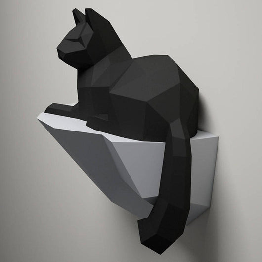 Escultura de Gato en Piedra - Pieza Artesanal Decorativa - Image 3