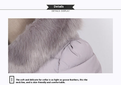 Abrigo Acolchado Slim Fit Invierno con Cuello de Pelaje Grande - Image 13
