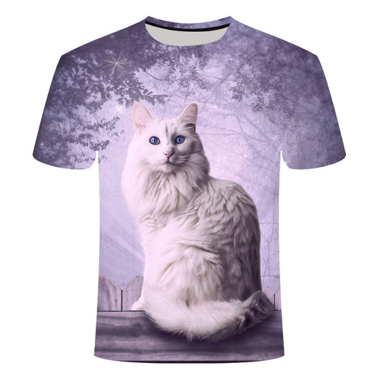 Camiseta 3D Estampado Gatos Adorables para Hombre y Mujer - Image 15