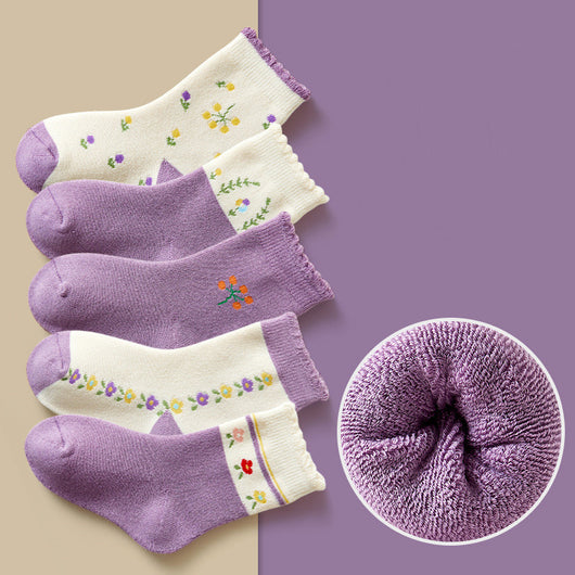 Calcetines Térmicos Infantiles Estampados - Tubo Grueso para Invierno - Image 12