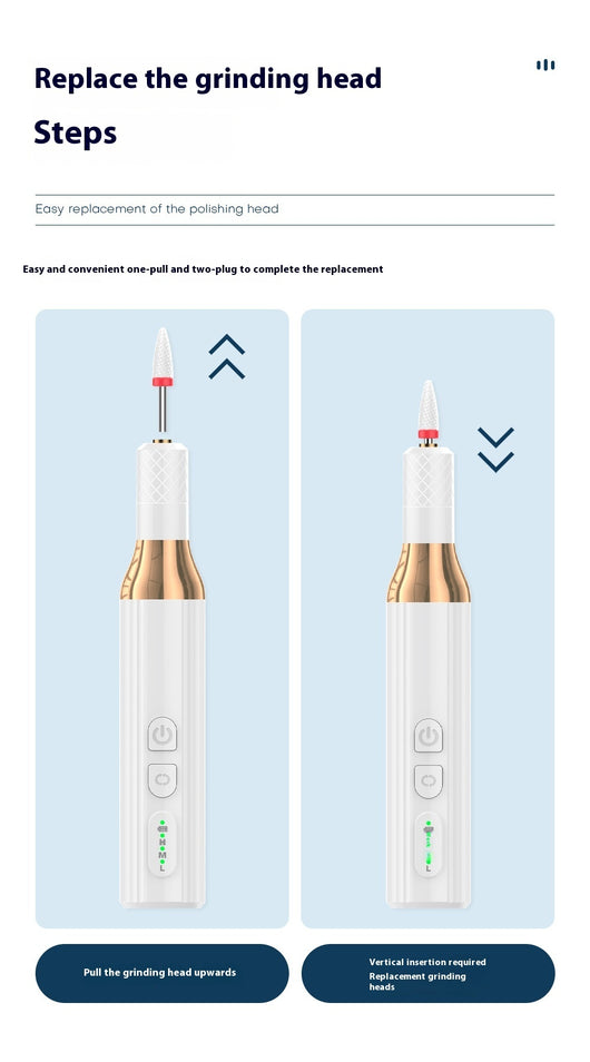 Máquina Portátil de Perforación de Uñas USB Recargable - Image 13