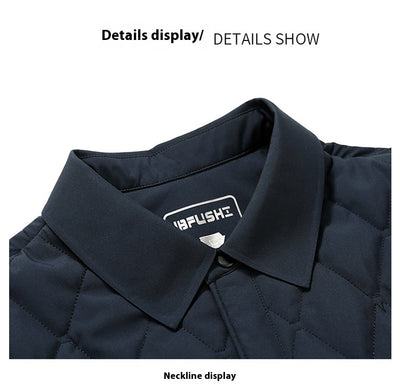Abrigo Acolchado de Algodón para Hombre - Otoño Invierno - Image 7