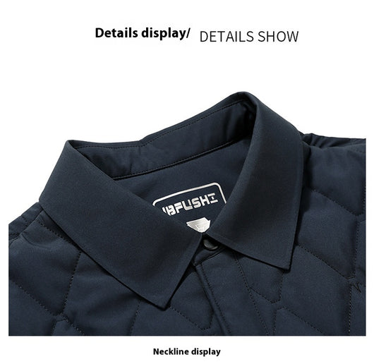 Abrigo Acolchado de Algodón para Hombre - Otoño Invierno - Image 7