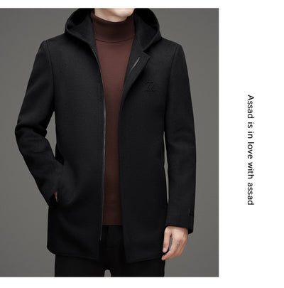 Abrigo de Lana Reversible con Capucha para Hombre - Invierno Premium - Image 24