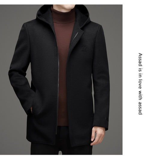 Abrigo de Lana Reversible con Capucha para Hombre - Invierno Premium - Image 24