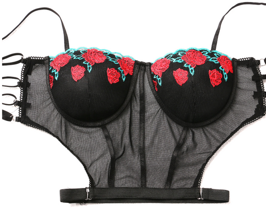 Lencería Sexy de Encaje Negro con Varillas - Diseño Elegante y Seductor - Image 8
