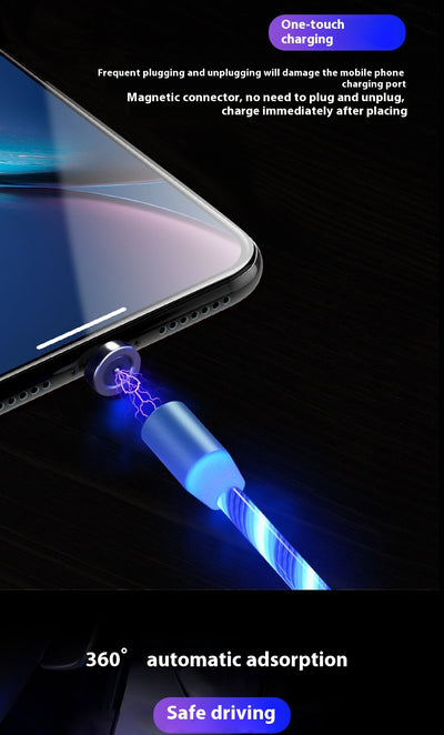 Cable USB Magnético 3 en 1 con Diseño Arcoíris - Carga Rápida Universal - Image 13