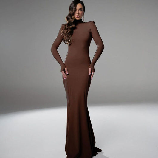 Vestido de Fiesta Elegante Espalda Descubierta con Falda Ajustada - Image 13