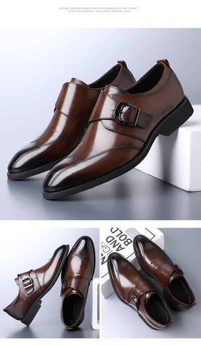 Zapatos de Cuero Casuales para Hombre con Hebilla y Bordado Termocrómico - Image 17