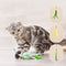 Juguete Interactivo para Gatos con Luz Infrarroja y Plumas - Vara de 3 Secciones