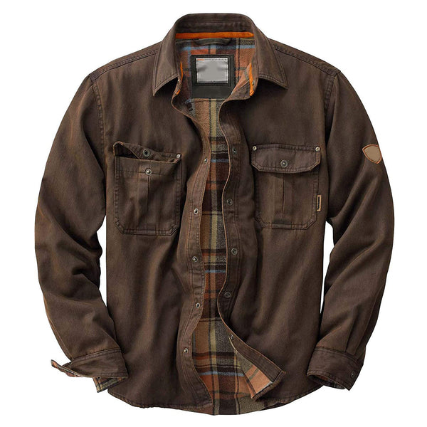 Chaqueta Acolchada con Cuello Mao para Hombre