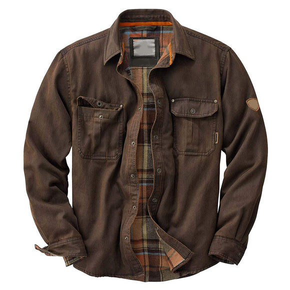 Chaqueta Acolchada con Cuello Mao para Hombre
