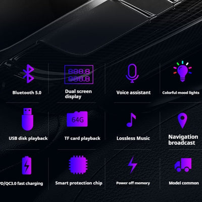 Receptor Bluetooth para Auto con Doble Pantalla MP3 - Image 11