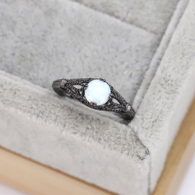 Anillo de Plata con Baño Negro - Diseño Personalizado - Image 2
