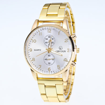 Reloj de Pulsera Dorado con Correa Dual y Movimiento de Cuarzo - Image 7