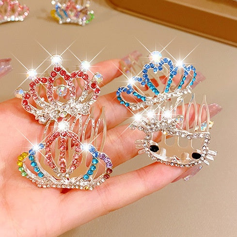 Corona Tiara para Niñas con Clip de Pelo - Accesorio de Princesa - Image 35